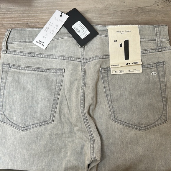 Rag&Bone - 31W 32L Skinny Aero Stretch - Vintage Grey - Picture 2 of 5